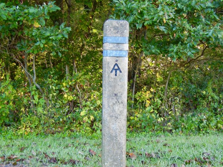 Shenandoah Appalachian Trail marker