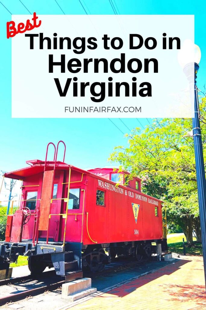 Ten terrific things to do in Herndon Virginia include pretty trails, a fun farm park, tasty local restaurants, craft breweries, unique shops, art, and interesting history.