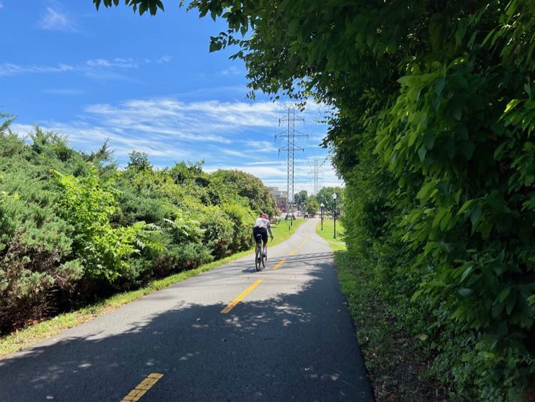 W&OD Bike Trail in Herndon Virginia