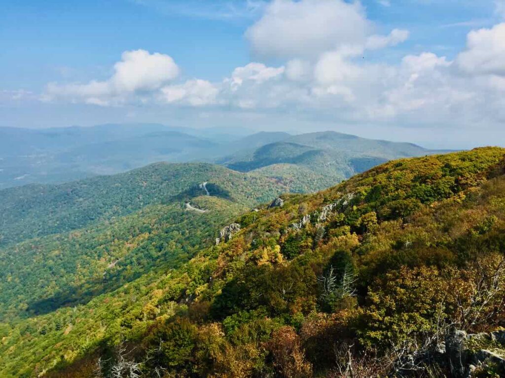 Stony Man Fall View at Shenandoah Park in Early October