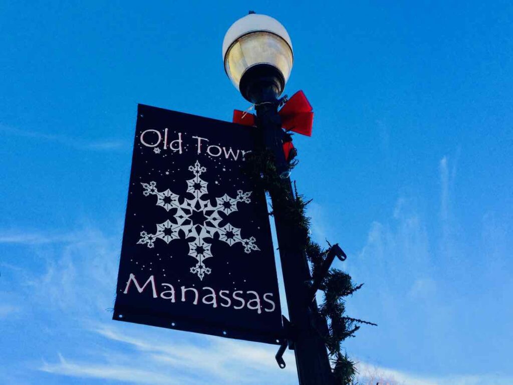 Old Town Manassas Holiday Banner