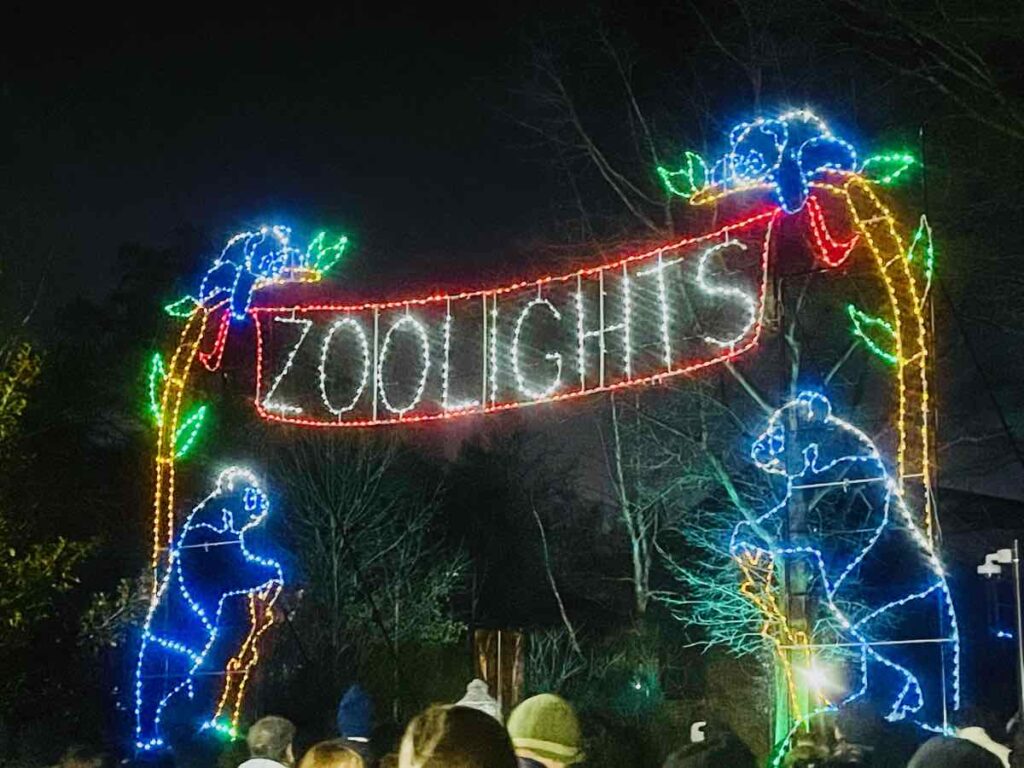Entrance to ZooLights a DC Holiday tradition