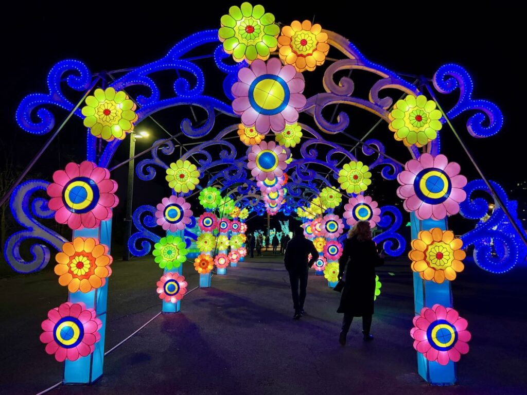 Lantern Festival Flower Tunnel