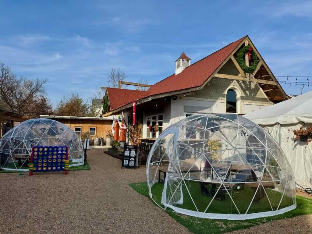 Eavesdrop Brewery Igloos