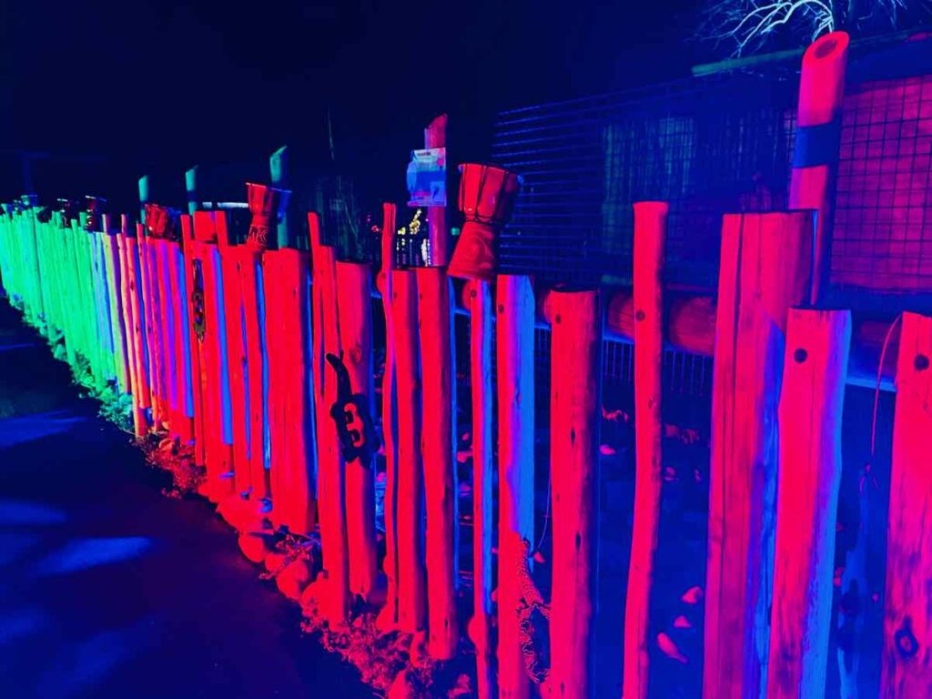 African drums on a wooden fence at NOVA Wild The Great Migration