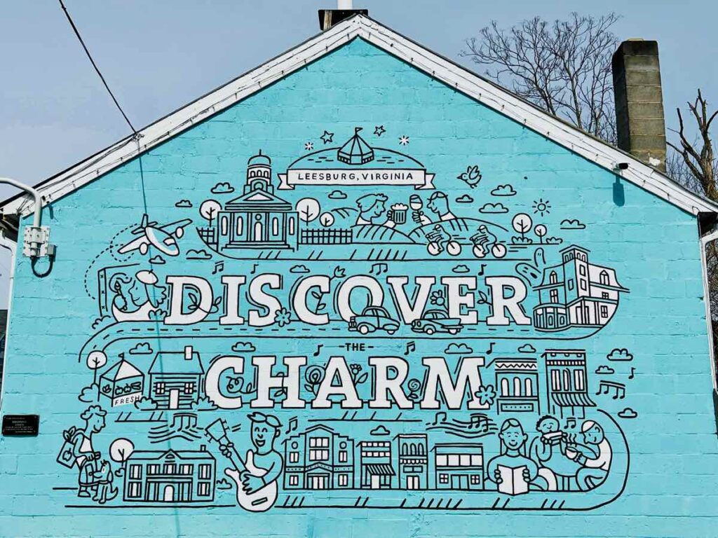 Discover the Charm Mural in Leesburg VA