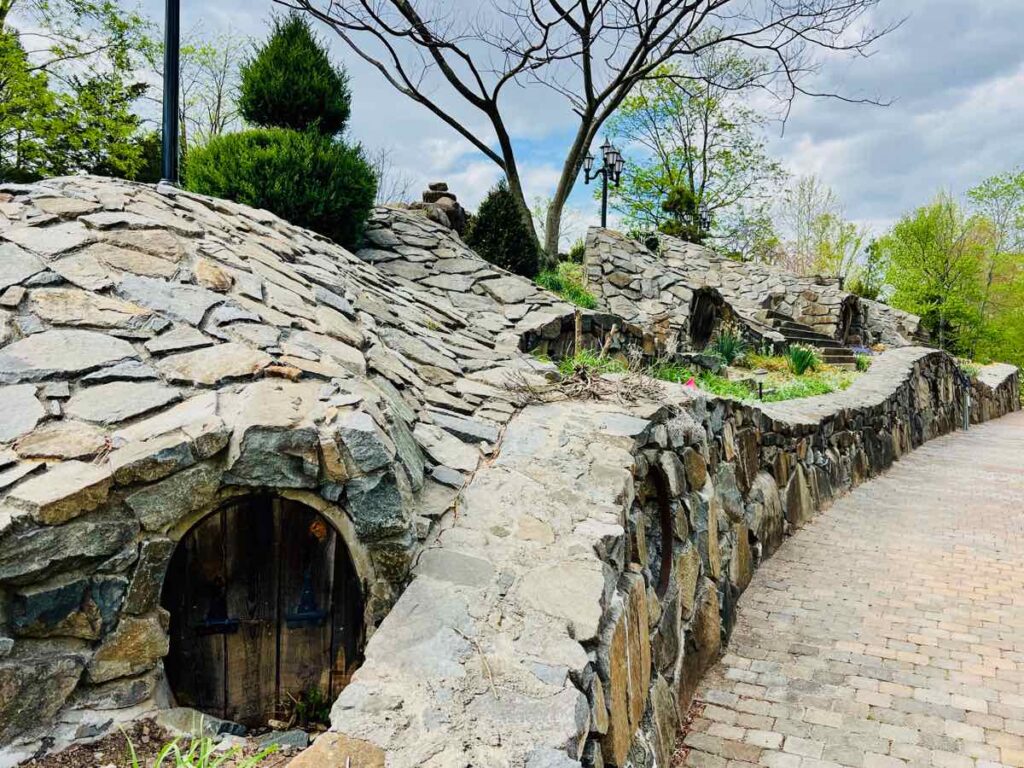 Hobbit Town "Homes" at The National Botanic Garden in Virginia