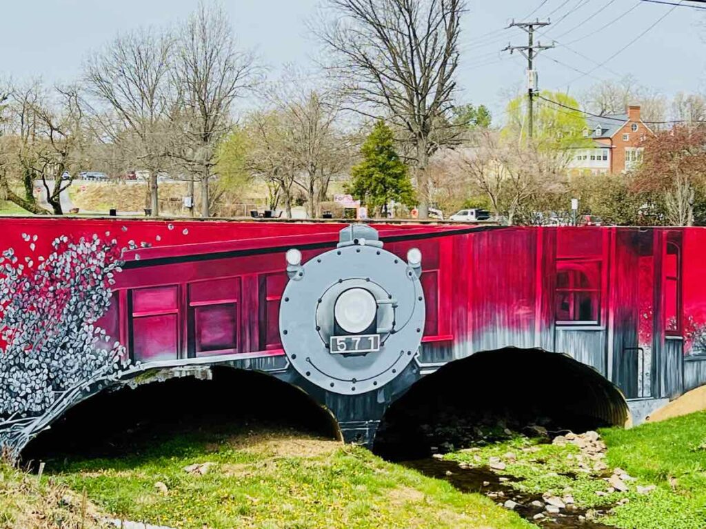 Train Mural Leesburg Virginia