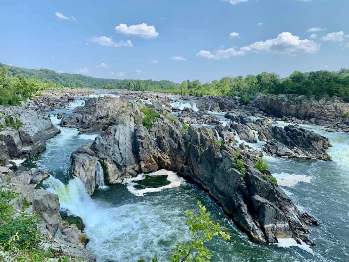 View from Great Falls Park Overlook 1, one of the best Outdoor Activities in Northern Virginia