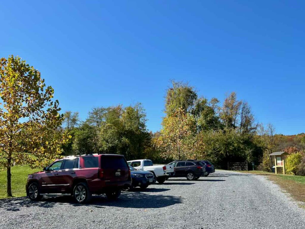 Main Parking Lot Sweet Run State Park